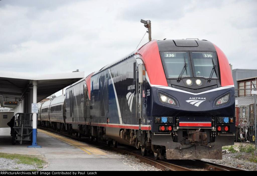 Southbound "Silver Star" makes its station stop